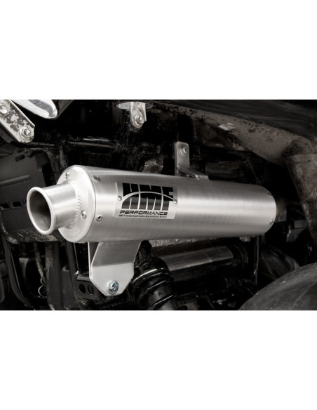 Silencieux HMF Performance Series inox brossé/inox -  Suzuki King Quad 700