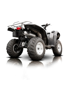 Silencieux HMF Performance Series inox brossé/inox -  Suzuki King Quad 700 2