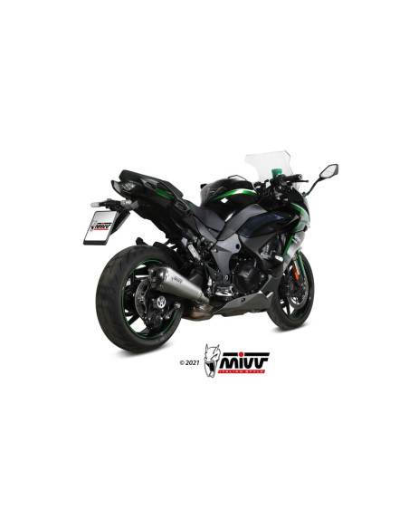 Silencieux MIVV Delta Race inox brossé/carbone - Kawasaki Ninja 1000 sx Silencieux MIVV Delta Race inox brossé/carbone - Kawasaki Ninja 1000 sx