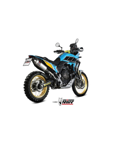 Silencieux MIVV Dakar Slip-On acier inoxydable - Yamaha Ténéré 700 19-22