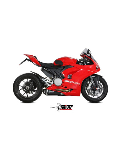 Silencieux MIVV Delta Race Slip-On acier inoxydable noir - Ducati Panigale V2