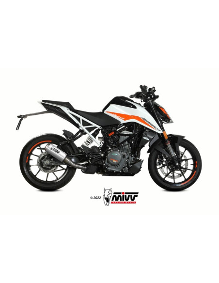 Silencieux MIVV MK3 Slip-On acier inoxydable - KTM 125 / 390 Duke Silencieux MIVV MK3 Slip-On acier inoxydable - KTM 125 / 390 Duke