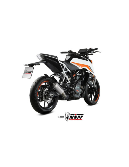 Silencieux MIVV MK3 Slip-On acier inoxydable - KTM 125 / 390 Duke Silencieux MIVV MK3 Slip-On acier inoxydable - KTM 125 / 390 Duke
