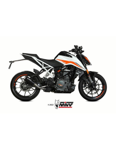 Silencieux MIVV MK3 Slip-On acier inoxydable noir - KTM 125 / 390 Duke