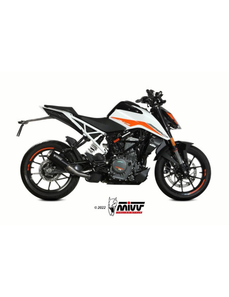 Silencieux MIVV MK3 Slip-On acier inoxydable noir - KTM 125 / 390 Duke Silencieux MIVV MK3 Slip-On acier inoxydable noir - KTM 125 / 390 Duke