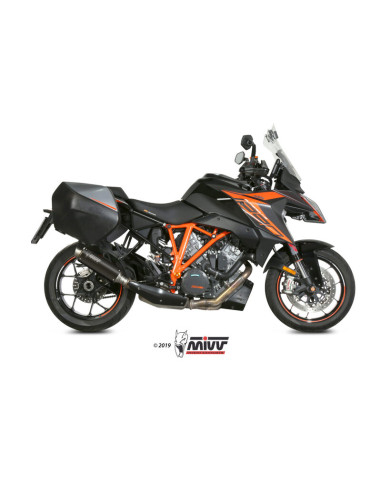 Silencieux MIVV Dakar Slip-On acier inoxydable noir - KTM 1290 Superduke GT