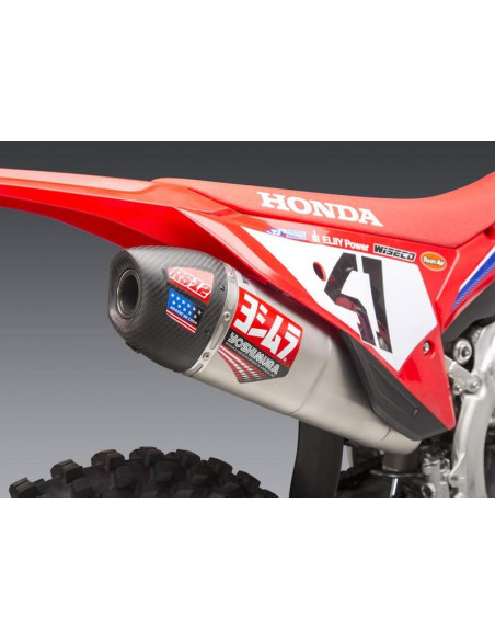 Silencieux YOSHIMURA RS-12 Signature Series inox/carbone - Honda CRF250R/RX Silencieux YOSHIMURA RS-12 Signature Series inox/carbone - Honda CRF250R/RX