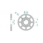 Kit chaine DID  ACIER HONDA CB 125 T/ T2 1977 à 1982