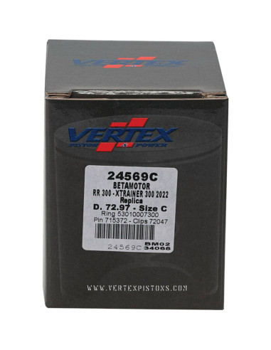 Piston coulé VERTEX Replica - 24569C