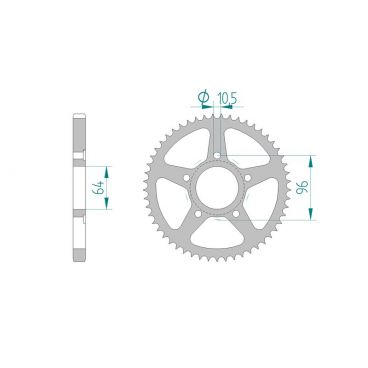 Kit chaine DID  ACIER HONDA XL 125 R JD04 1982 à 1997