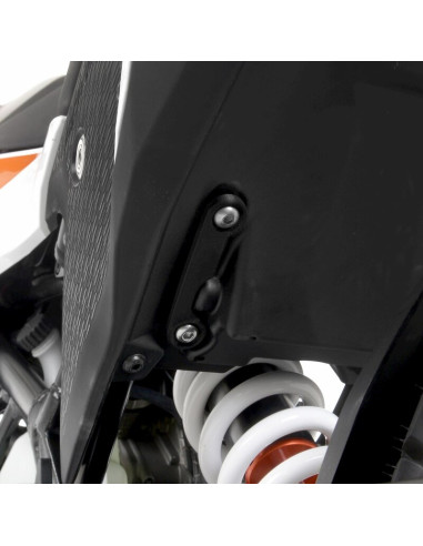 Cache orifice reposes-pieds arrière R&G RACING noir - KTM390 Adventure