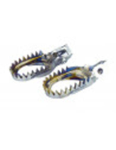 Reposes-pieds SCAR titane anti-boue