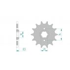 Kit chaine DID  ACIER HONDA CB 250 N   M,N,P,R,S,T,V,W,X,Y,1 TWO FIFTY 1991 à 2001