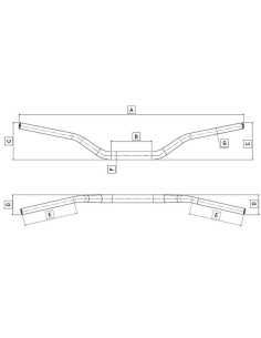Guidon bas pliant DOMINO - Ducati Monster 2