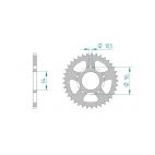 Kit chaine DID  ACIER HONDA CBF 250   4,5,6 2004 à 2006