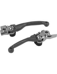 Jeu de leviers POLISPORT Pivor Incassable gris - Suzuki RMZ250 / 450