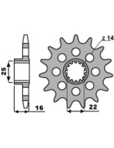 Pignon PBR acier standard 2171 - 520 2