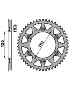 Pignon PBR acier standard 288 - 530