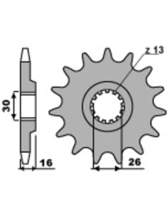 Pignon PBR acier standard 344 - 525 2