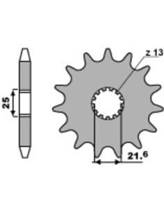 Pignon PBR acier standard 518 - 630