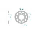 Kit chaine DID  ACIER HONDA CBX 400   F,F2 NC07 1982 à 1983