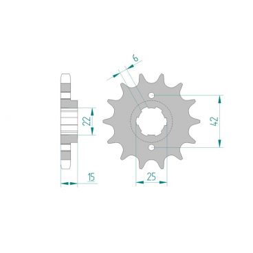 Kit chaine DID  ACIER HONDA NS 400 R   F NC19 1985 à 1988
