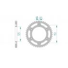 Kit chaine DID  ACIER HONDA CR 500 R   N,P,R,S,T,V,W,X,Y 1992 à 2000