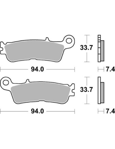 Plaquettes de frein BRAKING Off-Road métal fritté - 995CM46