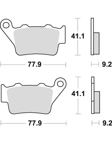 Plaquettes de frein BRAKING Off-Road métal fritté - 773CM46