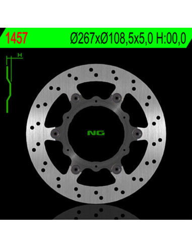 Disque de frein NG BRAKES Flottant - 1457