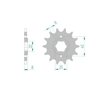 Kit chaine DID  ACIER HONDA XL 600 R   C,D,F,G,H PD03 1983 à 1987