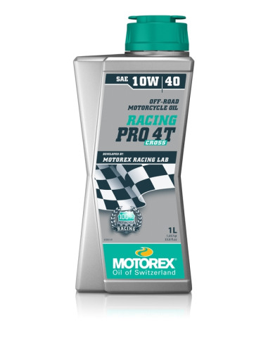 Huile moteur MOTOREX Racing Pro Cross 4T - 10W40 10x1L