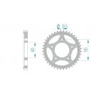 Kit chaine DID  ACIER HONDA CBX 750 F   E,2G,G RC17 1984 à 1986