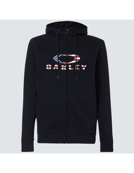 Hoodie OAKLEY Bark FZ noir/drapeau américain taille XXL