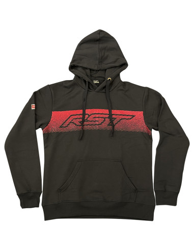 Hoodie RST Gravel - noir/rouge taille S