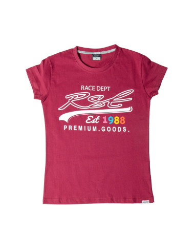 T-shirt femme RST Premium Goods - blanc/bordeaux taille L