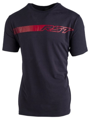 T-Shirt RST Fade - bleu navy/rouge taille L