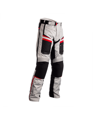 Pantalon RST Maverick CE textile - argent/noir/rouge taille M