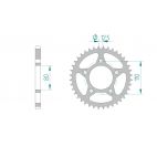 Kit chaine DID  ACIER HONDA XRV 750   L,M,N AFRICA TWIN   RD04 1990 à 1992