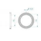Kit chaine DID  ACIER HONDA VFR 800   2,3,4,5,6,7 V TEC 2002 à 2007