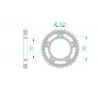 Kit chaine DID  ACIER HONDA CB 1300 SA   5,6,7,8,9,A,B,C,D ABS 2005 à 2013