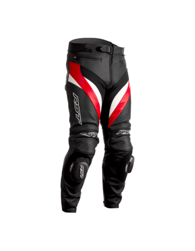 Pantalon RST Tractech Evo 4 CE cuir - noir/rouge/blanc taille S