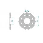 Kit chaine DID  ALU HONDA CRF 50   4,5,6,7,8,9,A,B,C,D 2004 à 2013