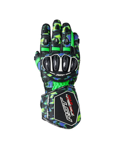 Gants RST Tractech EVO 4 - Neon green/Purple Bolt