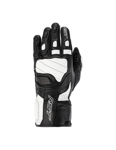 Gants RST Turbine cuir noir/blanc taille XS