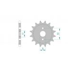 Kit chaine DID  ALU HONDA CR 85 R  428   3,4,5 SW 2003 à 2005