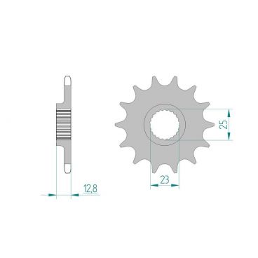 Pignon AFAM pour moto au pas de 520