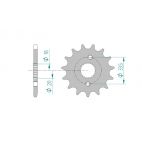 Kit chaine DID  ALU HONDA CRF 150 RB   7,8,9,A,B,C,D,E BW 2007 à 2014