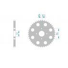 Kit chaine DID  ACIER HONDA TL 200 R    0 à    0