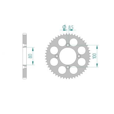 AFAM COURONNE ALU au pas de 428